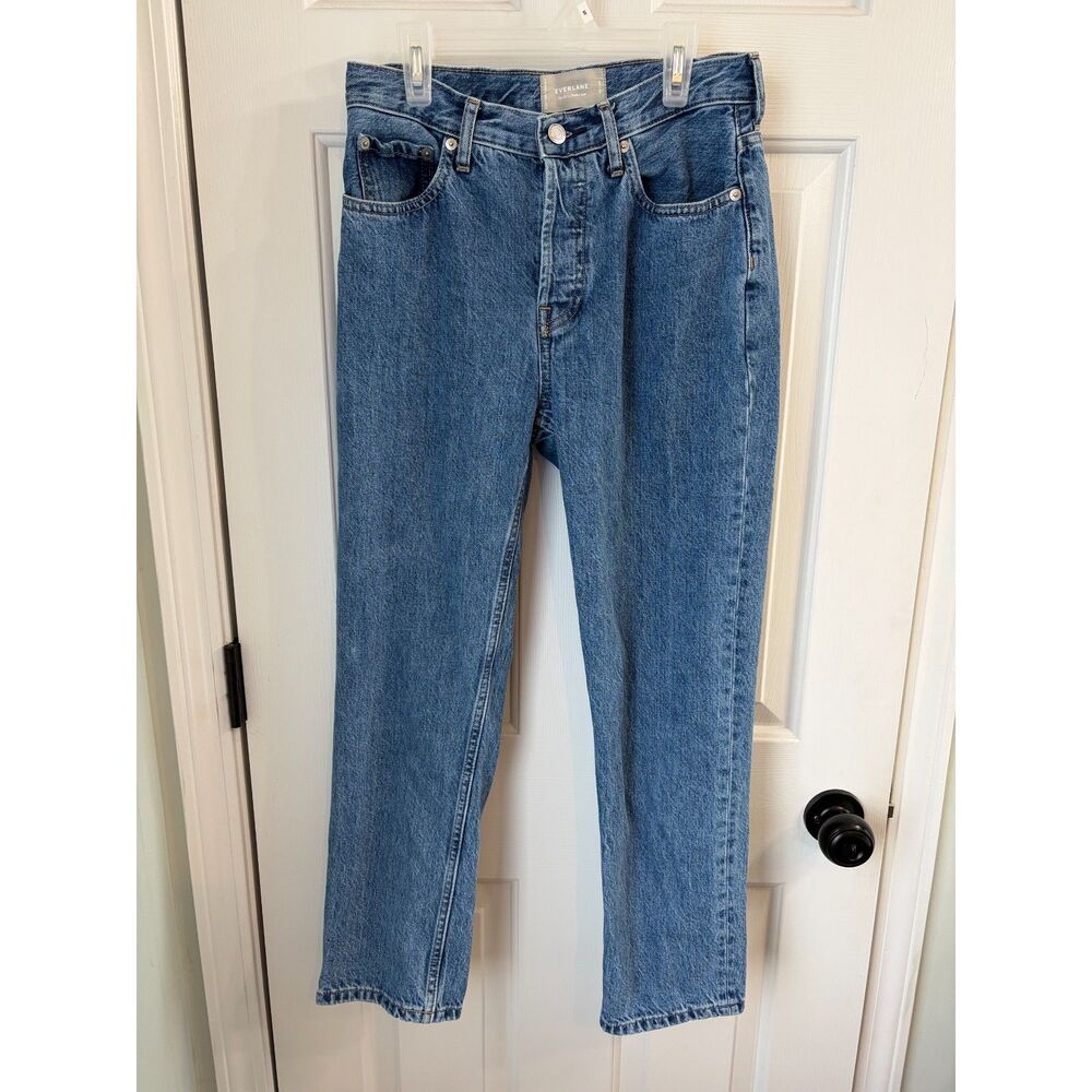 Everlane The 90's Cheeky Jean Button Fly 100% Organic Cotton Crop Size 26